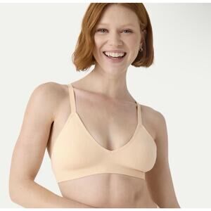 Bombas Triangle Bralette Seamless Wireless Sz XS/S Wheat Tan NWT